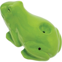 3.5" Frog Ceramic Pipe - Wacky Bowlz [CP116]